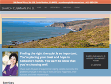 Tablet Screenshot of drsharoncushman.com